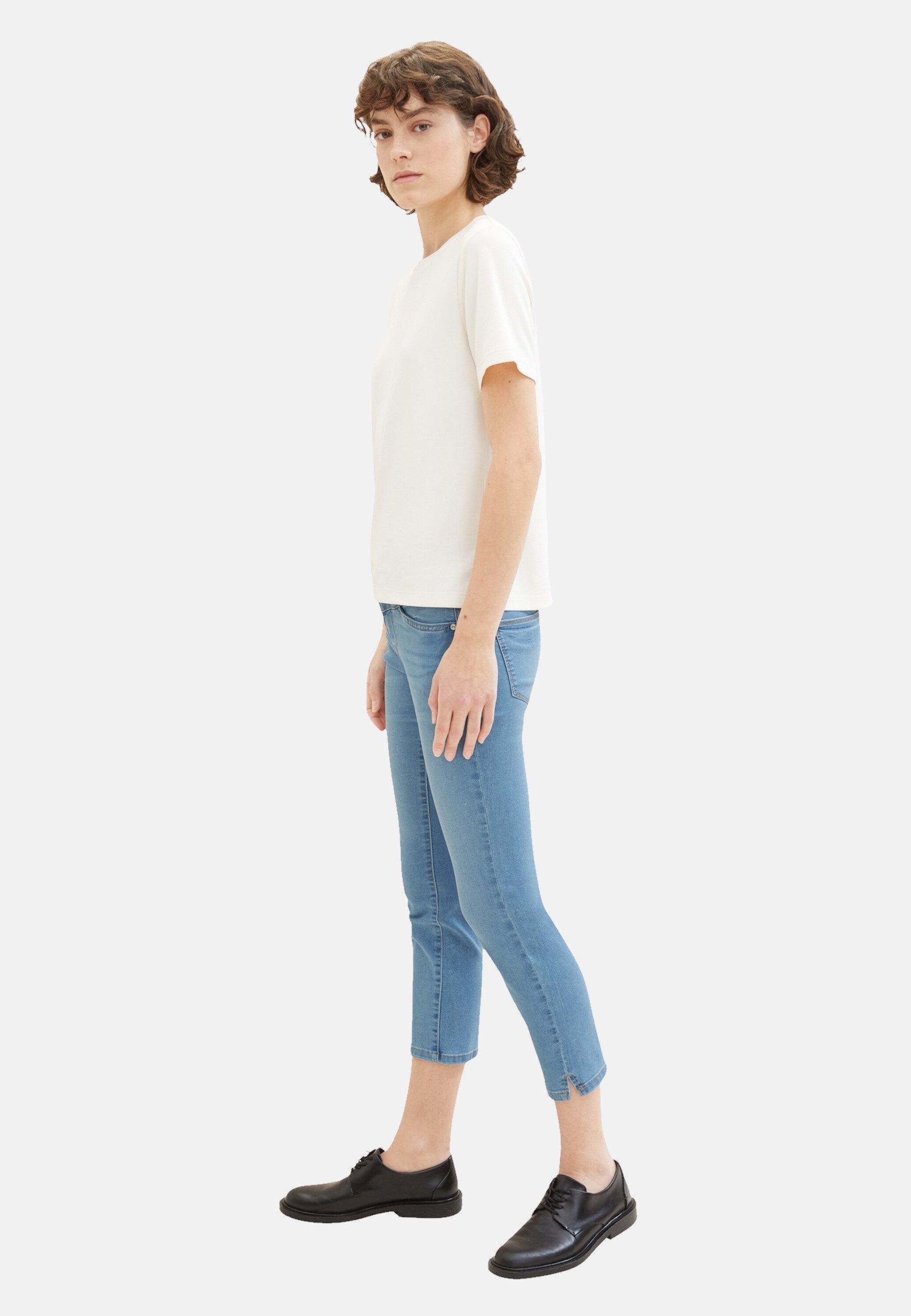 TOM TAILOR 5-Pocket-Jeans Jeans Slim Alexa Cropped 7/8 Hose (1-tlg)