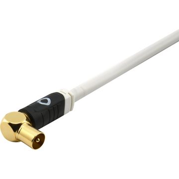 Oehlbach Transmission Edge Antennenkabel mit Winkelstecker Audio- & Video-Kabel, Antenne männlich, Antenne weiblich (75 cm)