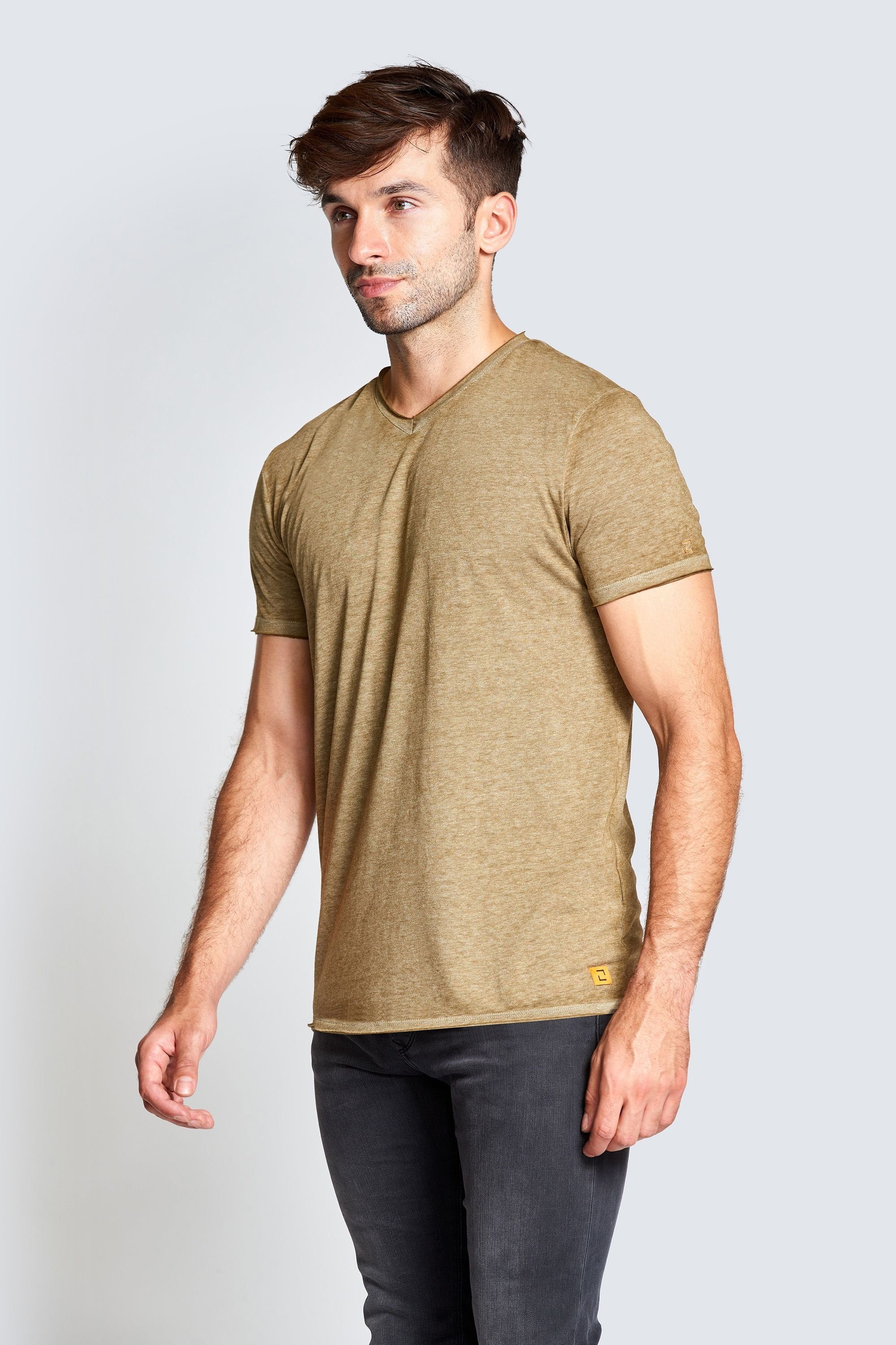 Zhrill Longshirt T-Shirt Olive (0-tlg) Riley