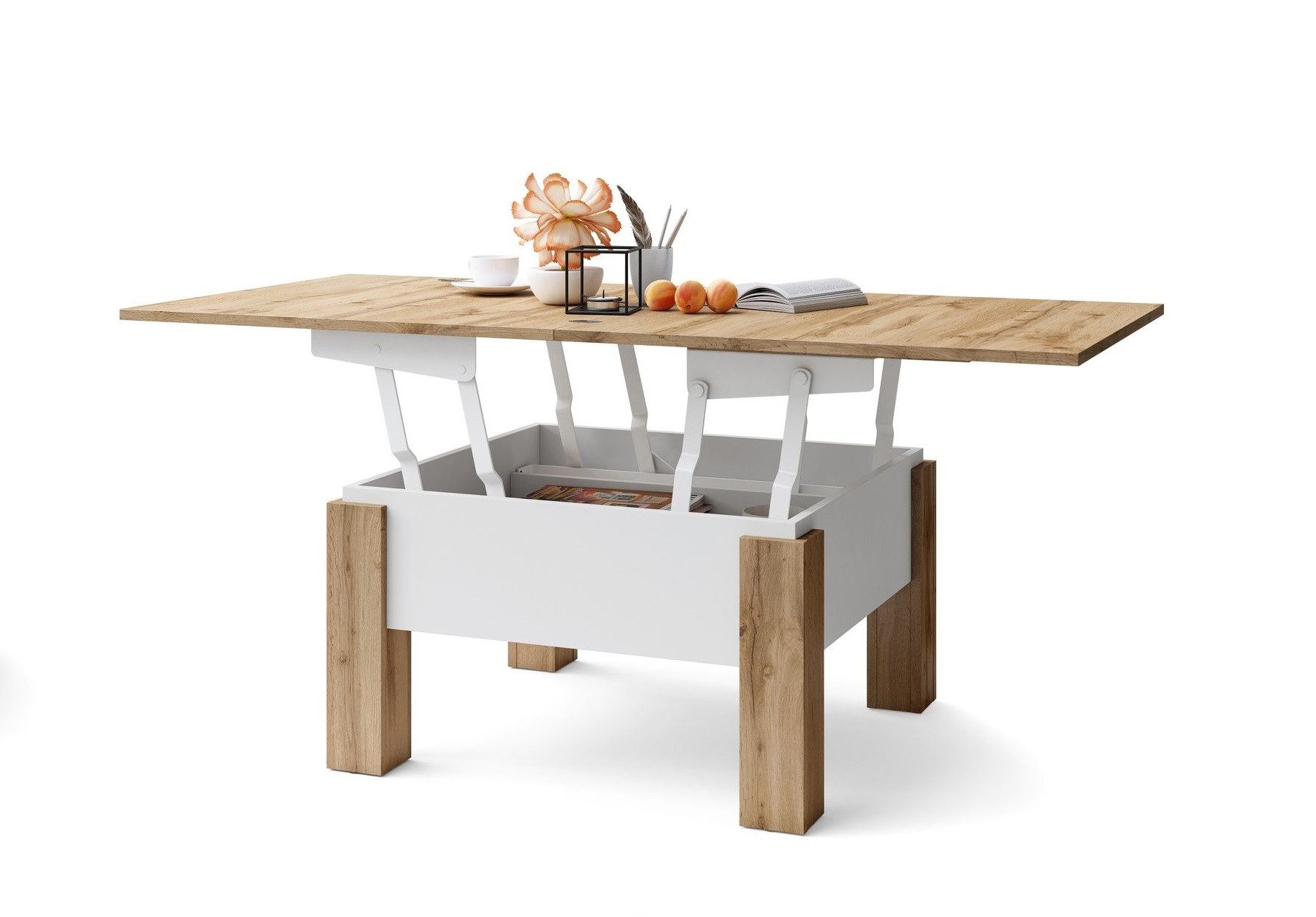 designimpex Couchtisch Design Oslo Tisch höhenverstellbar günstig online kaufen