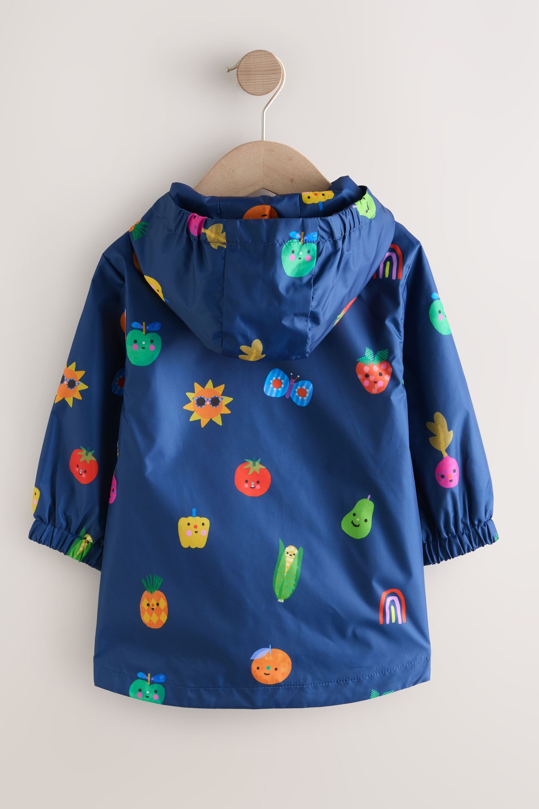 Next Regenjacke Spritzwasserabweisende Regenjacke mit Print (1-St)