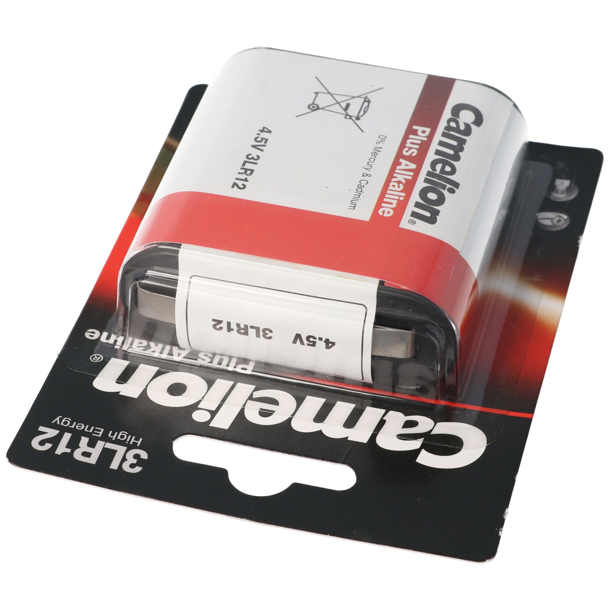 Camelion 3LR12 4.5 Volt Flachbatterie maximal 3000mAh, Abmessungen ca. 65,0 x Batterie, (4,5 V)