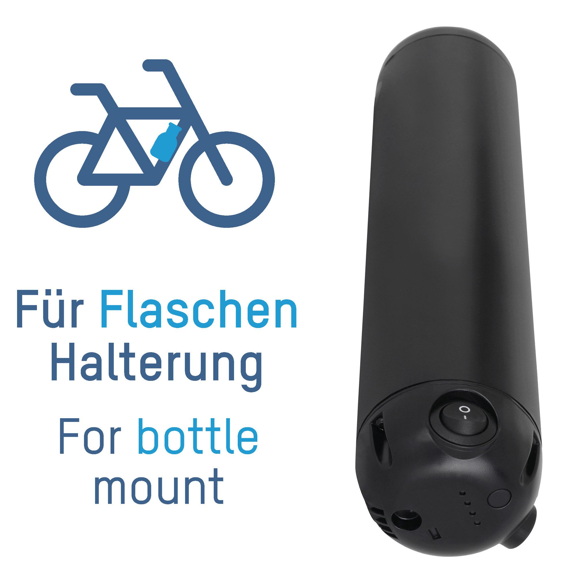 ANSMANN AG E-Bike Pedelec Flaschen Akku 7Ah, 36V, 252Wh, Reichweite bis zu 40km E-Bike Akku