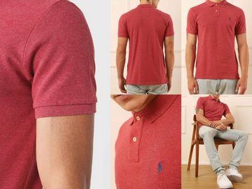 Ralph Lauren Poloshirt POLO RALPH LAUREN Slim Fit Polohemd Hemd T-Shirt PoloShirt College Red