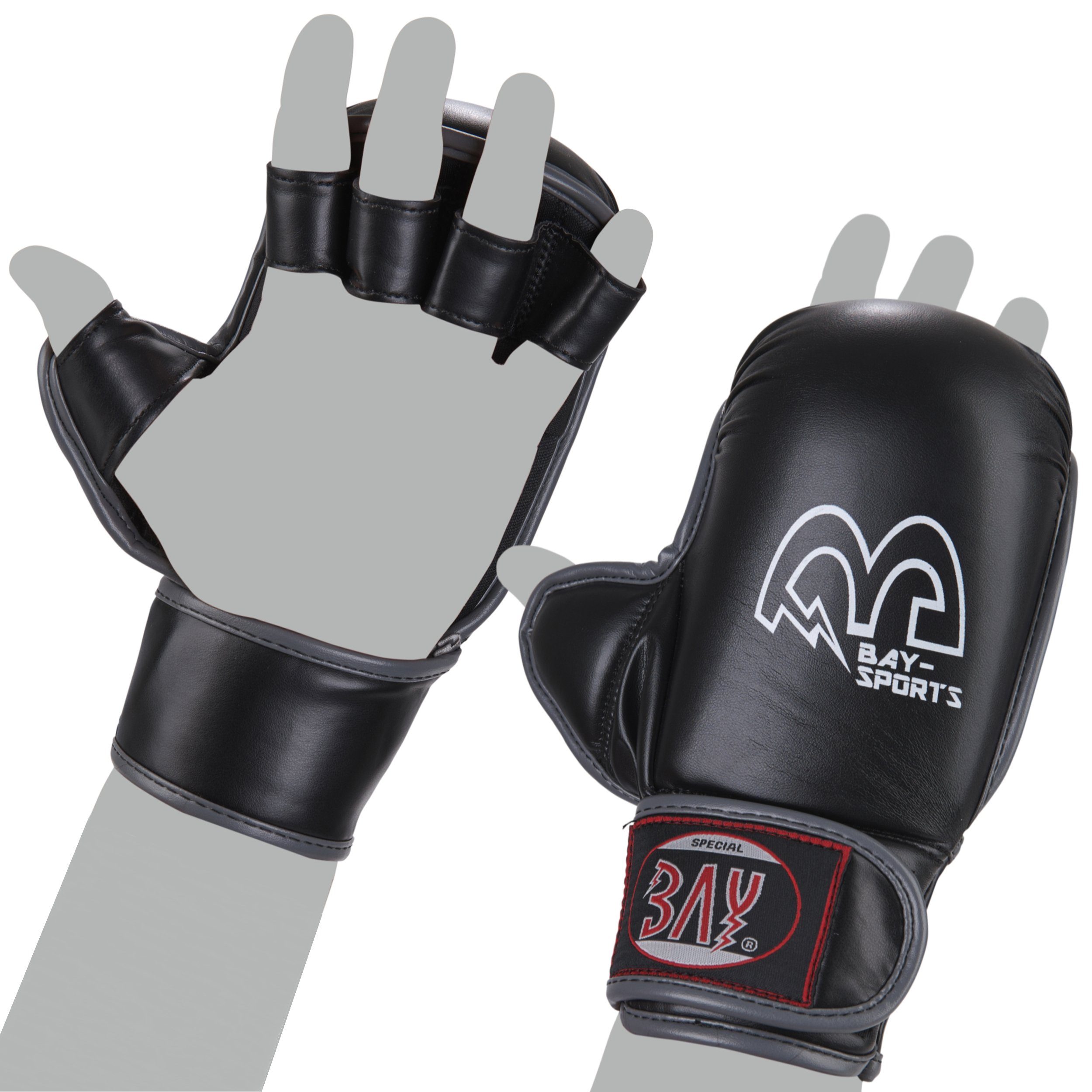 BAY-Sports MMA-Handschuhe Cage Fighter Krav Maga Handschutz Handschützer, XXS - XL Erwachsene und Kinder