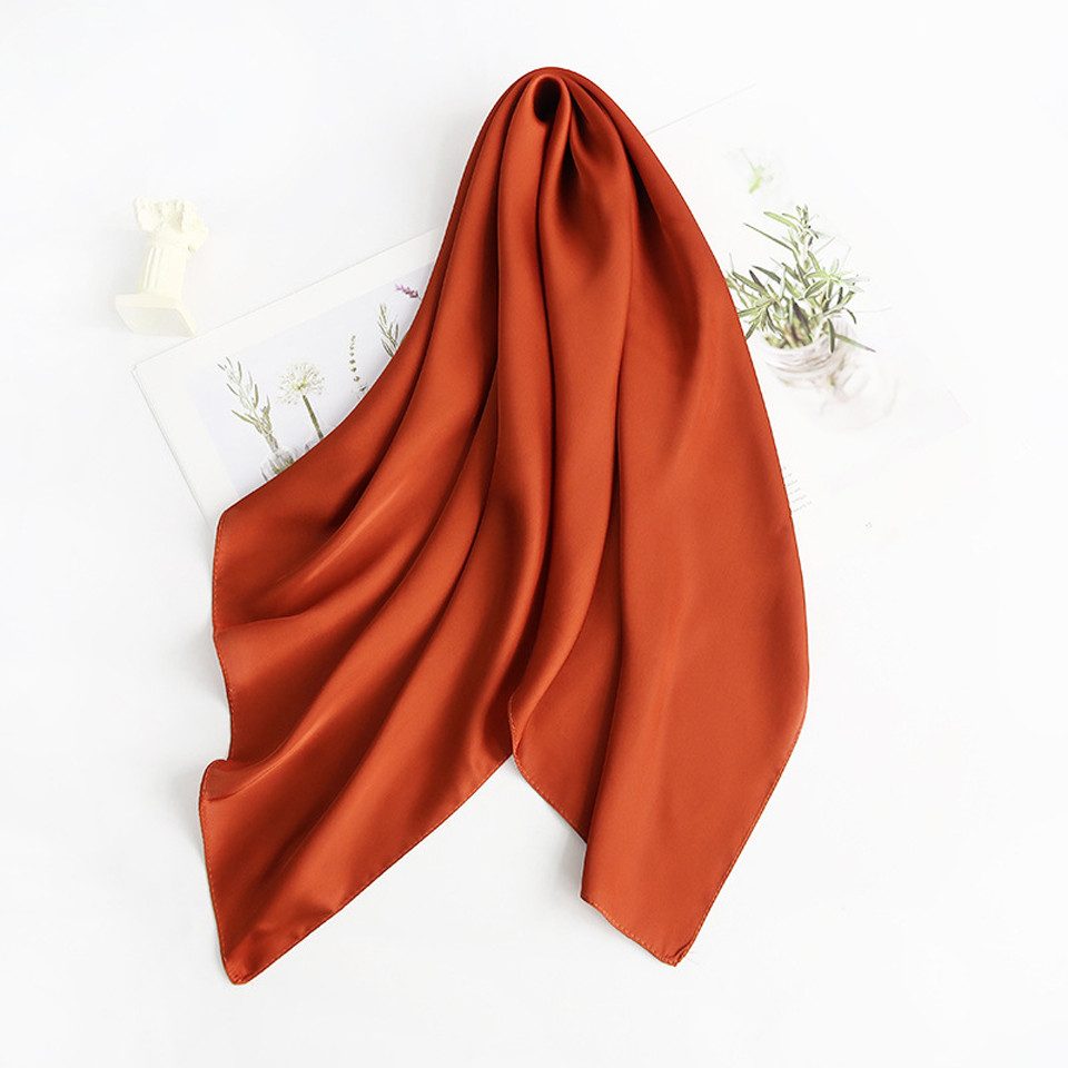 Zaewry Seidentuch Damen Seidentuch Leicht Seidenschal Bandana Halstuch Kopftuch, Elegante Schal Tuch Geschenk für Frauen – Bild 2 von 5