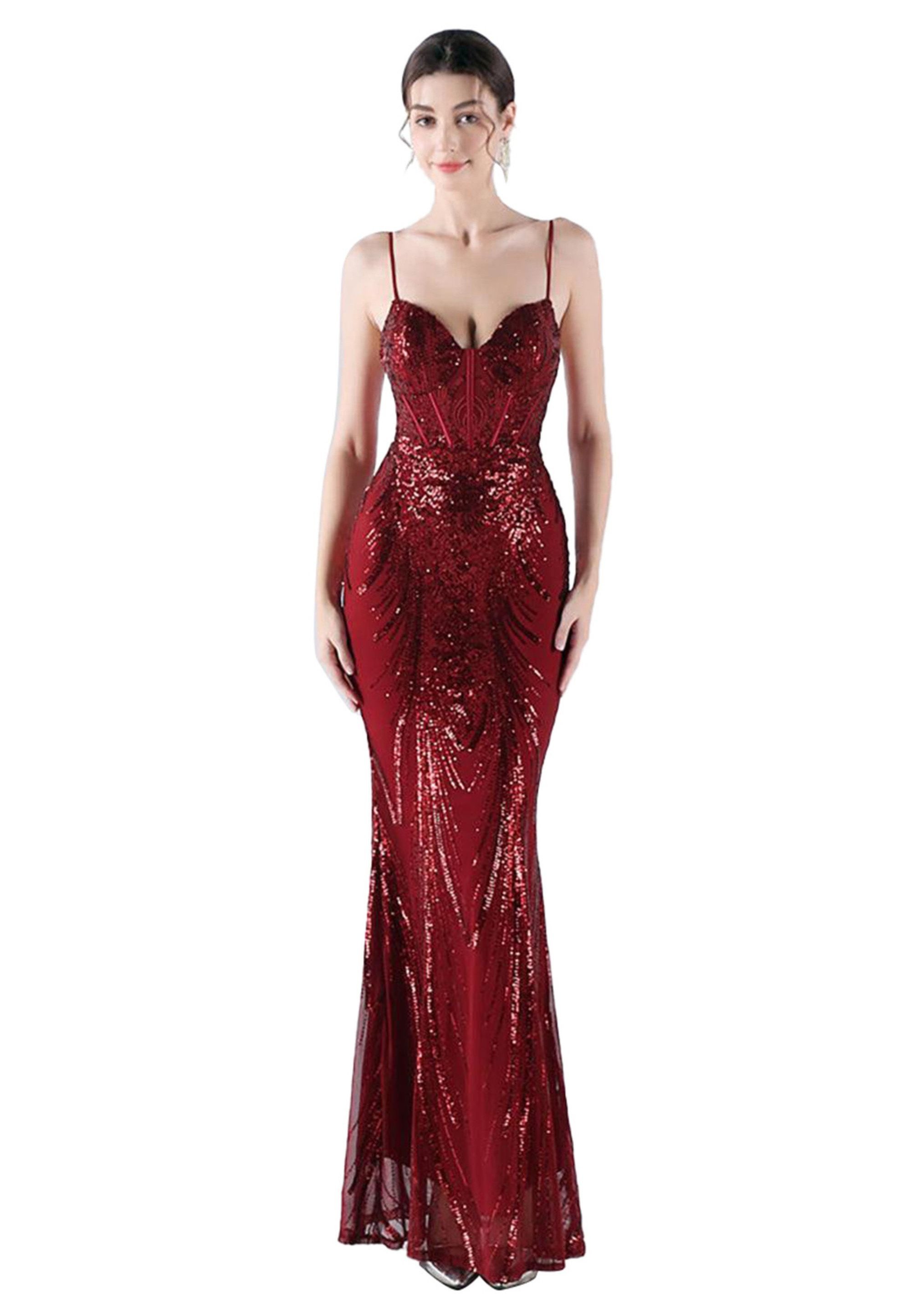 Moda Minx Jerseykleid Gabrielle Long Dress mit wunderbarem Rückenausschnitt