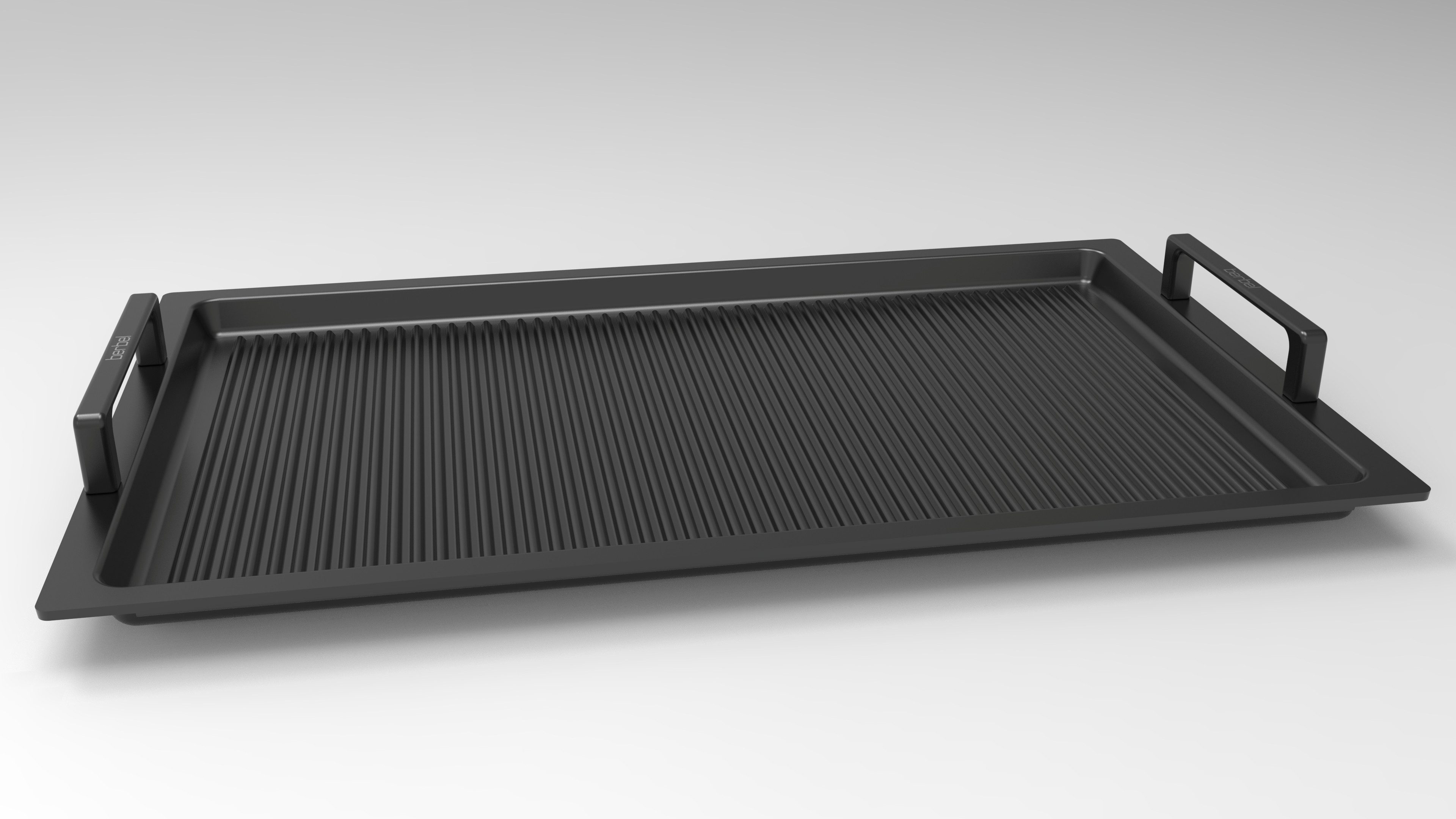 Berbel Grillplattenaufsatz Grillplatte BGP R MAX, geriffelte Oberfläche, 1100100