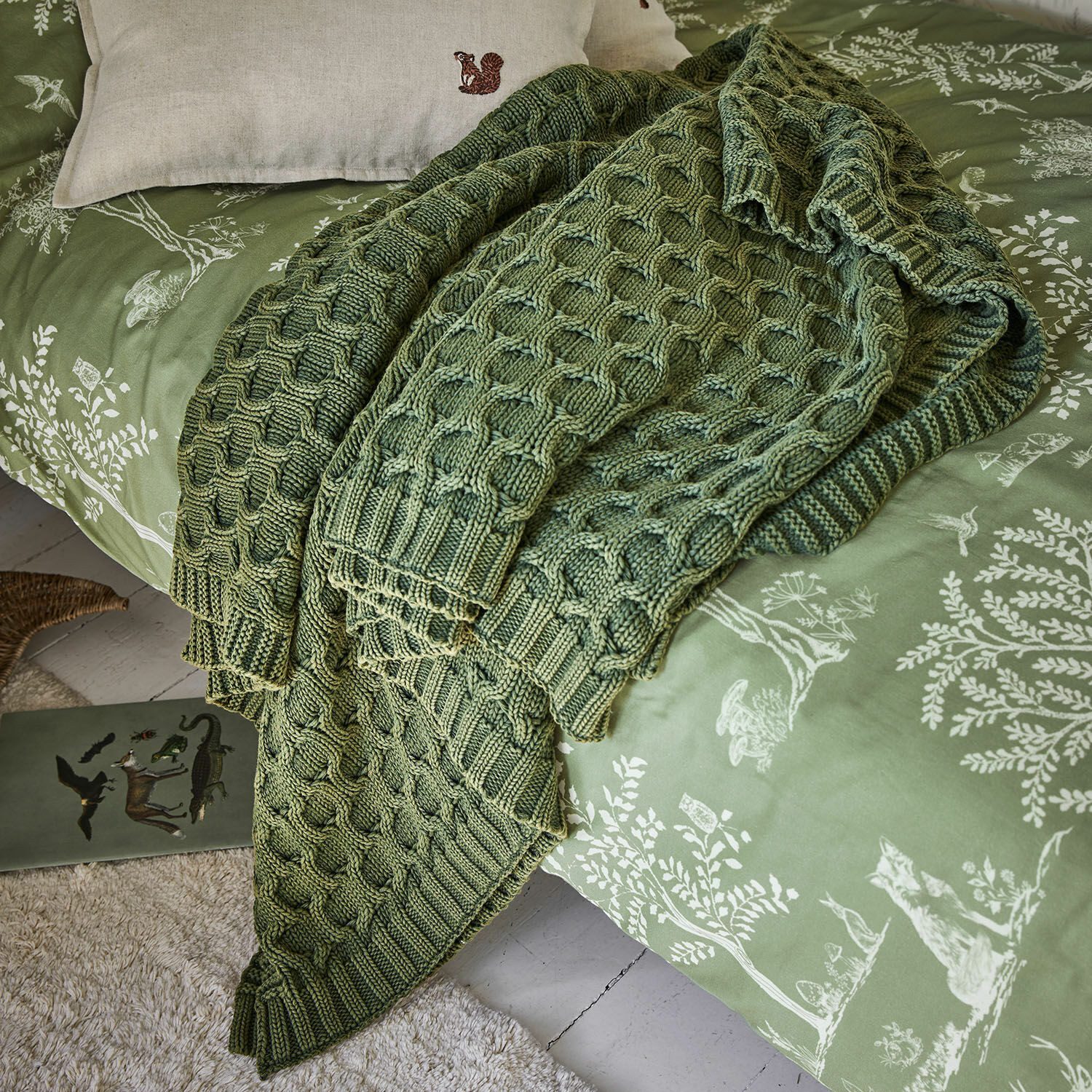 Mirabeau Tagesdecke Plaid Sovilex grün günstig online kaufen