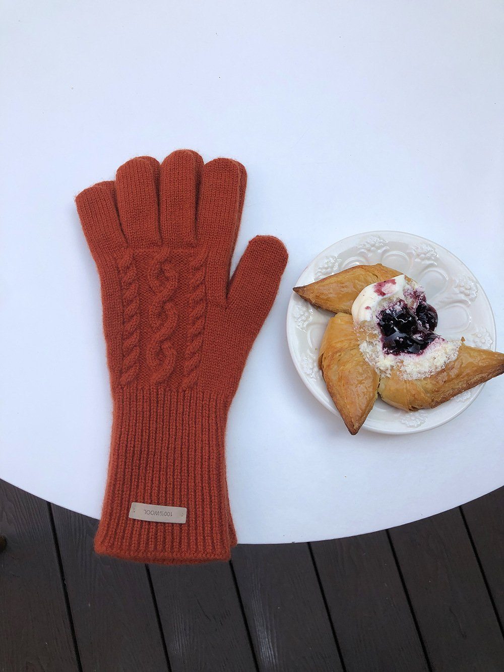 freiliegendem UG Herbst und mit L.Ru Unisex-Handschuhe für Zeigefinger Strickhandschuhe Fingerhandschuhe Warme Winter