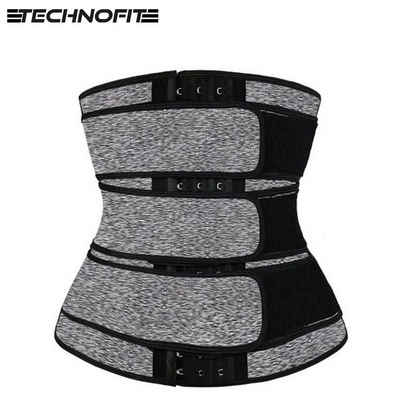 Technofit Bauchweggürtel Waist Trainer, Taillenformer Gürtel mit Hakenverschluss verstellbar