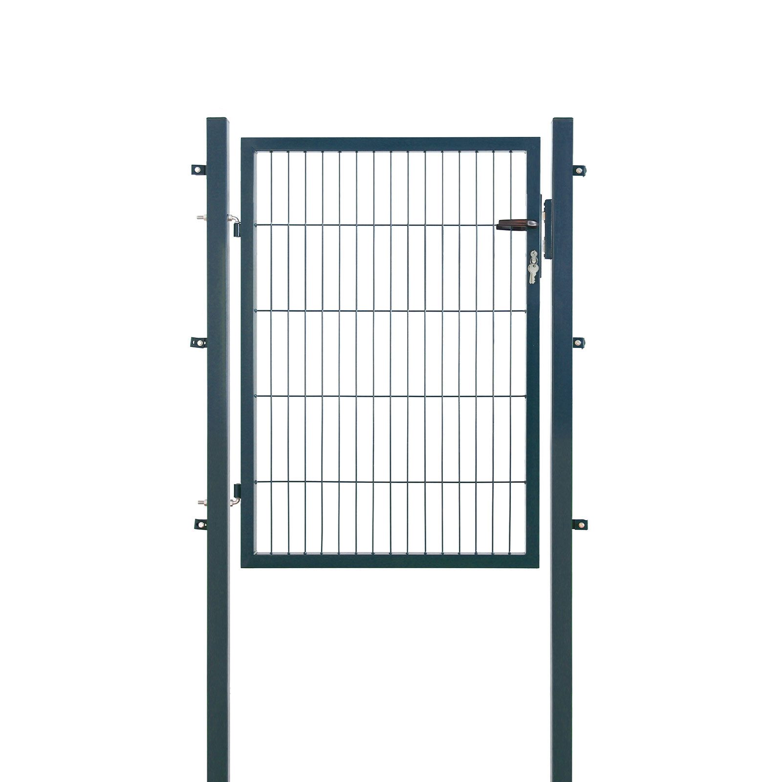 Arvotec Gartentor aus Stahl Breite 100-400cm/Höhe 80-200cm, Anthrazit/Grün, abschließbar, UV-beständig, abschließbar, witterungsbeständig