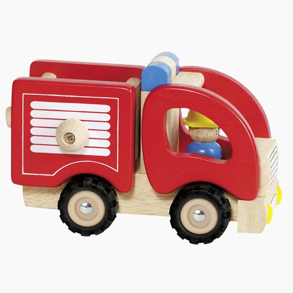 goki Spielzeug-Feuerwehr Feuerwehr, (packung, 1-tlg., set), Robust und gummibereift