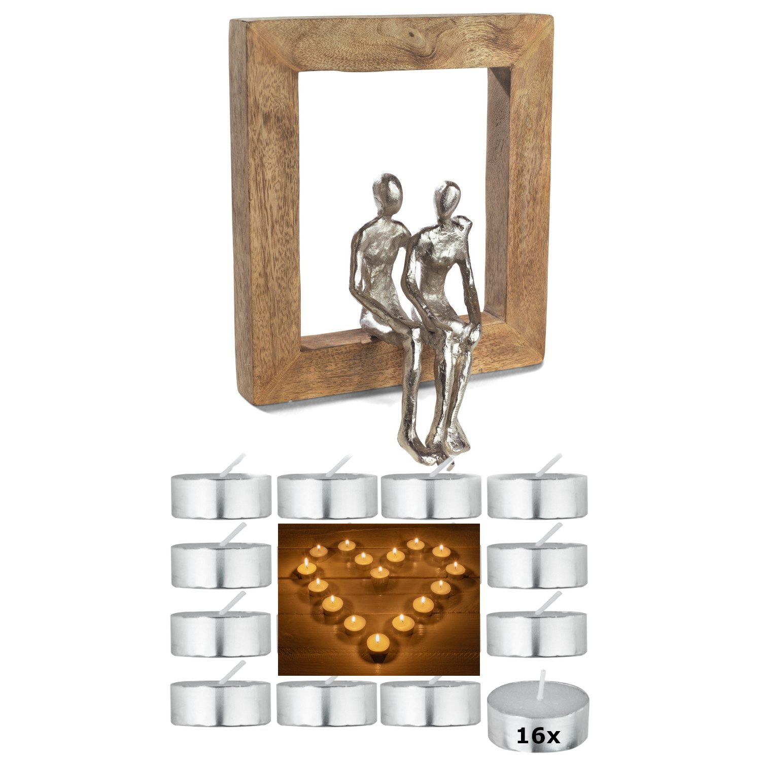Moritz Dekoobjekt Geschenk-Set Valentinstag Hochzeit Jahrestag Bundle 11, Geschenkset Deko Liebe Paar Ehe Geschenkidee romantisch