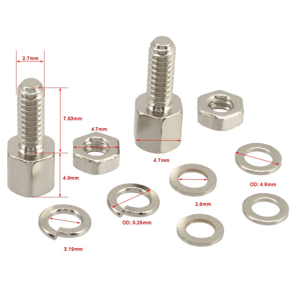 Inline Kabelbinder InLine® 77776 Schraubensatz (SUB-D Befestigungssatz), 10-teilig