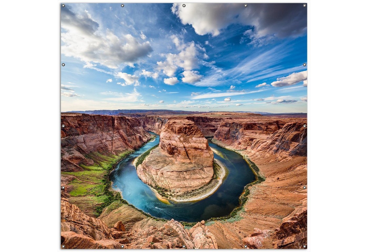Thumbnail - Wallario Sichtschutzzaunmatten Grand Canyon, rund