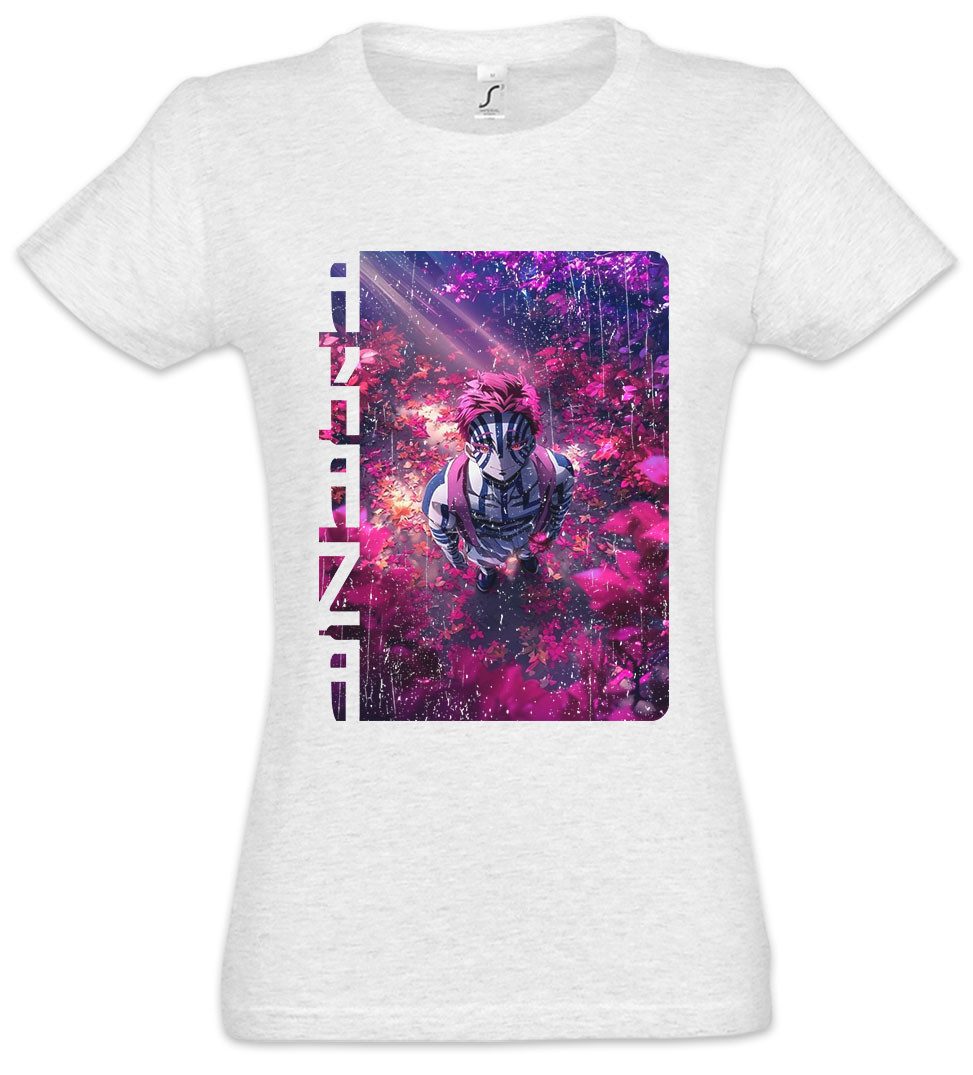 Urban Backwoods Print-Shirt Anime Akaza Damen T-Shirt Kamado Nezuko Slayer Zenitsu Inosuke (1-tlg) Hashibira Demon Muzan Kibutsuji