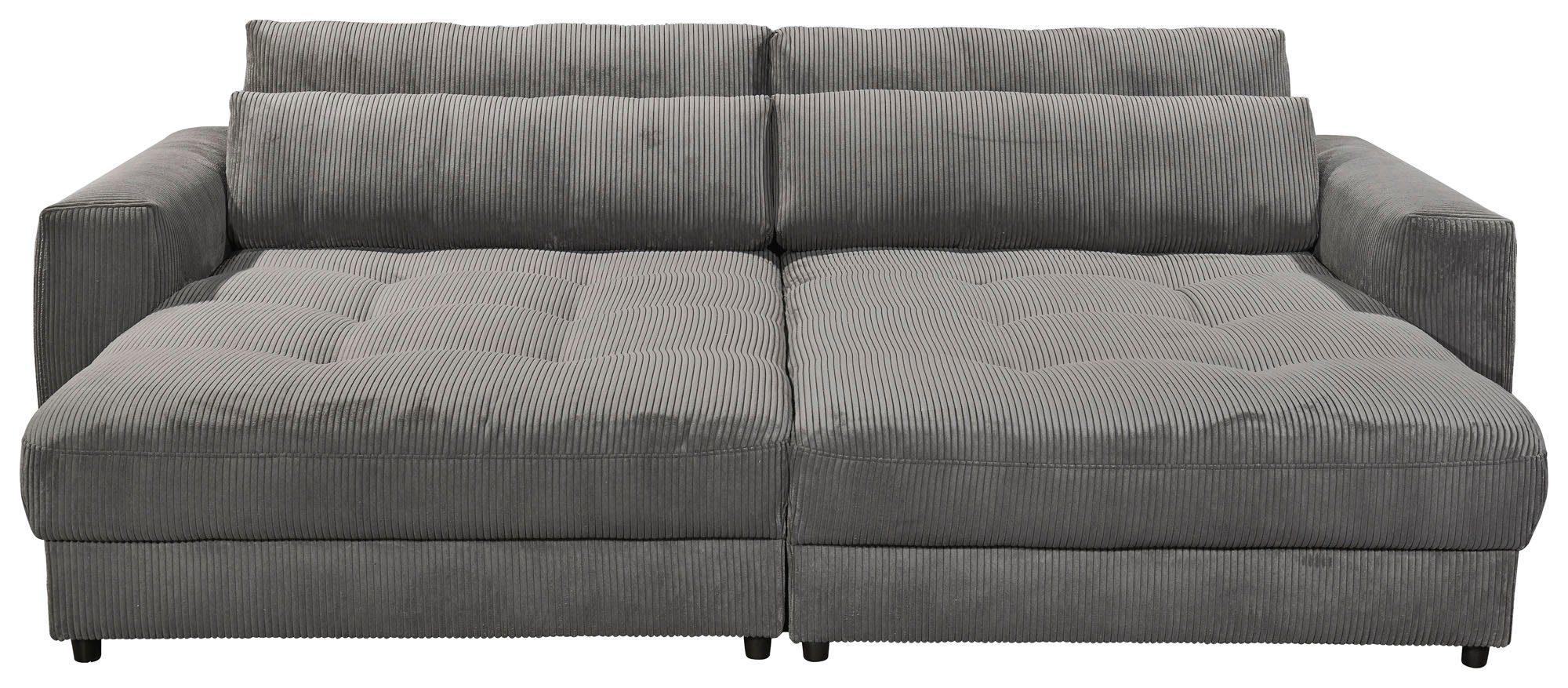 stellbar, inkl. dunkelgrau und Raum 2 EXCITING 2 Loveseat Rücken- frei ED im Nierenkissen DESIGN Barura (2-St),