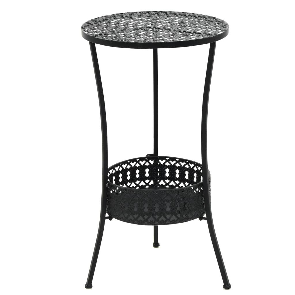 vidaXL Gartentisch Bistrotisch Schwarz 40x70cm Metall günstig online kaufen