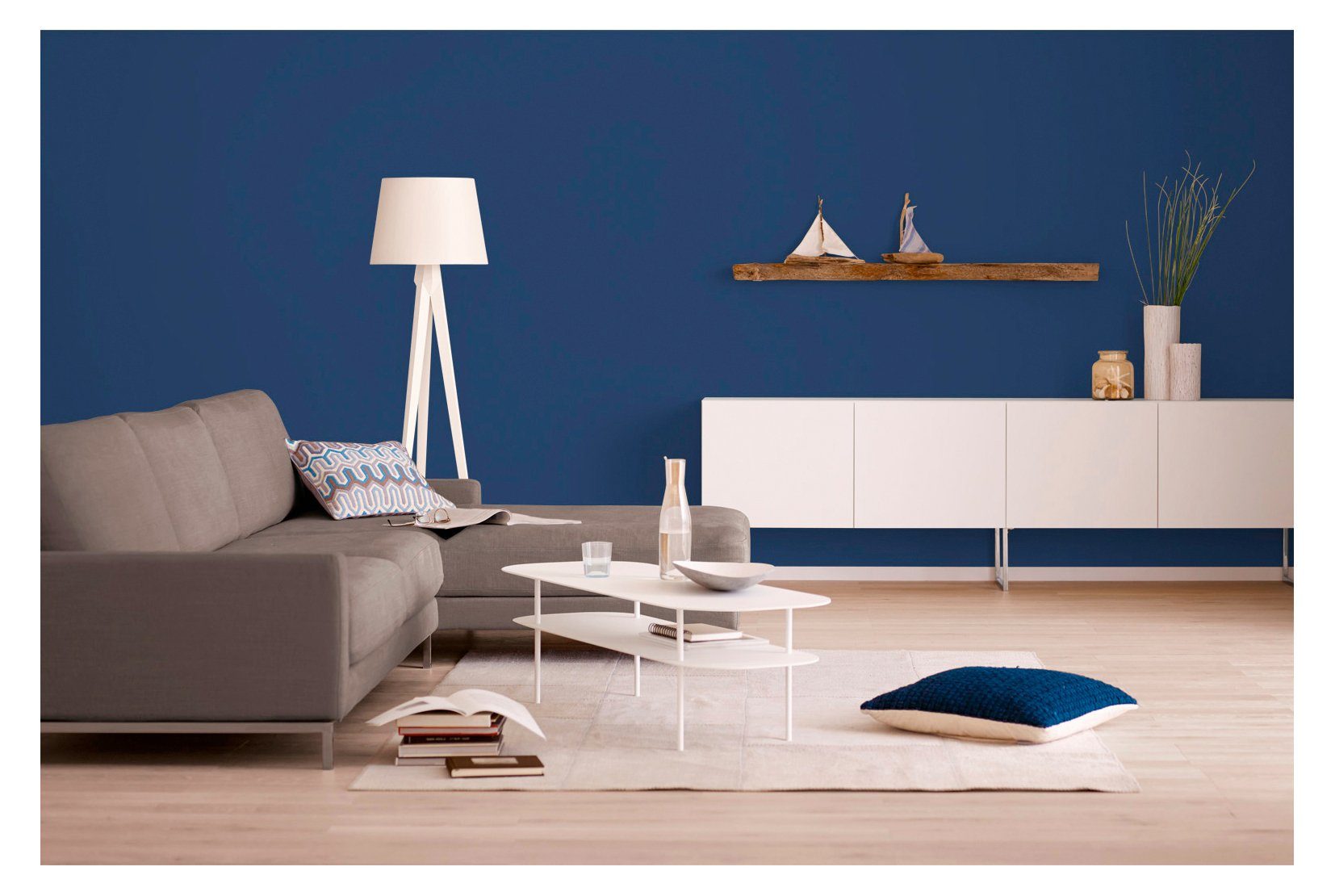 ALPINA Wand- und Deckenfarbe »Farbrezepte - Blaue Stunde«, 2,5 l, matt