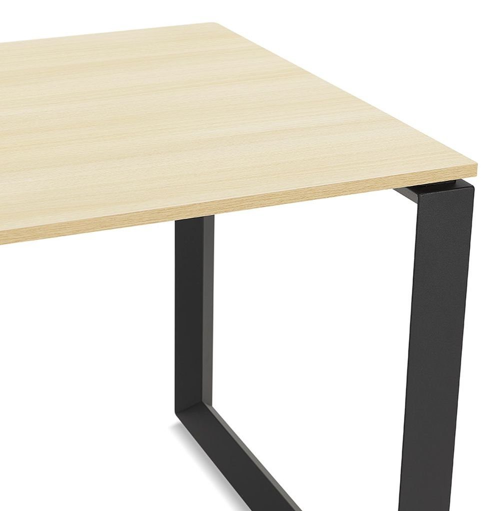 Holz HORSEA KADIMA PC-Tisch Helles DESIGN Laptoptisch Schreibtisch Büro (Braun) Schreibtisch