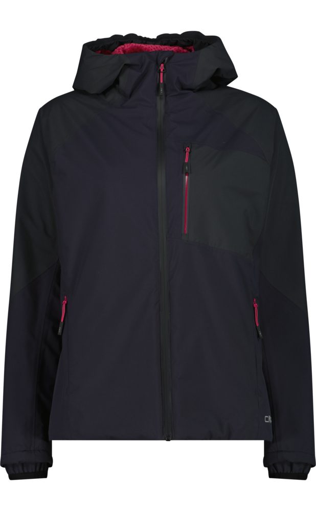 CMP Funktionsjacke WOMAN JACKET FIX HOOD sportliche Optik, mit Kapuze, aus Polyester-Obermaterial – Bild 2 von 4