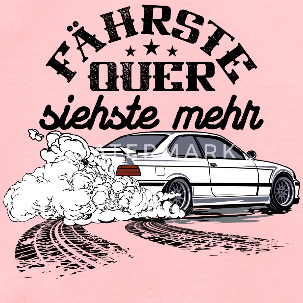 Spreadshirt Kurzarmbody Fährste Quer Siehste Mehr Drift Geschenk Auto Fan Driften Kurzarm Tage (1-tlg)