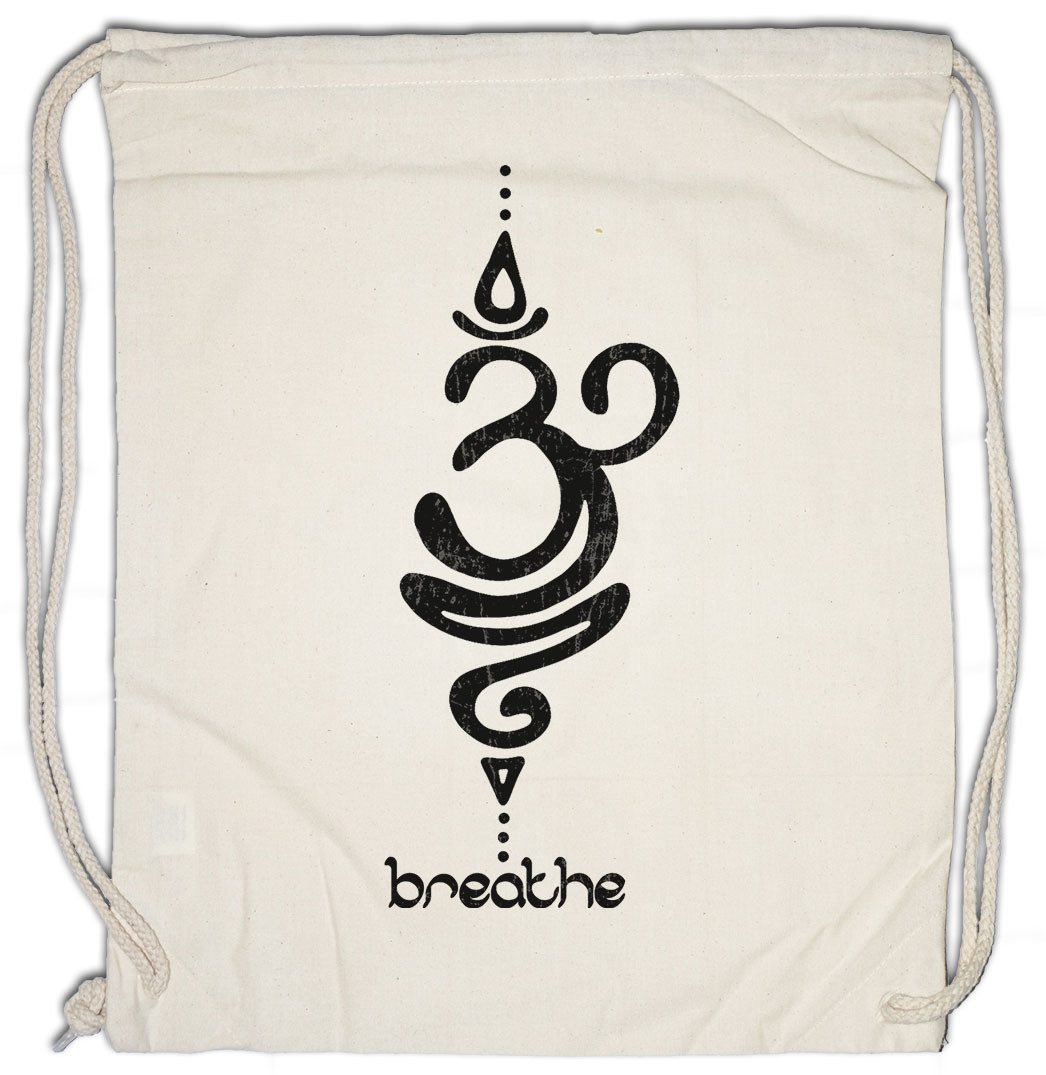 Turnbeutel Breathe Symbol Turnbeutel Buddha Hinduismus Buddhismus Chakra Yoga
