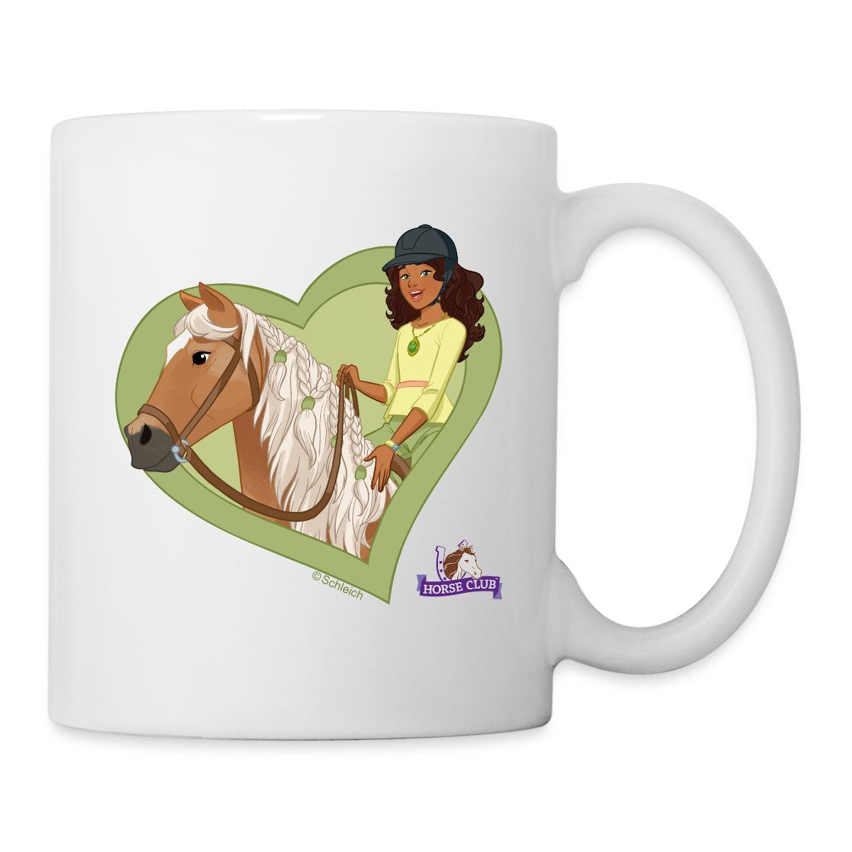 Spreadshirt Tasse Schleich Horse Club Sarah & Myster Tasse, Keramik
