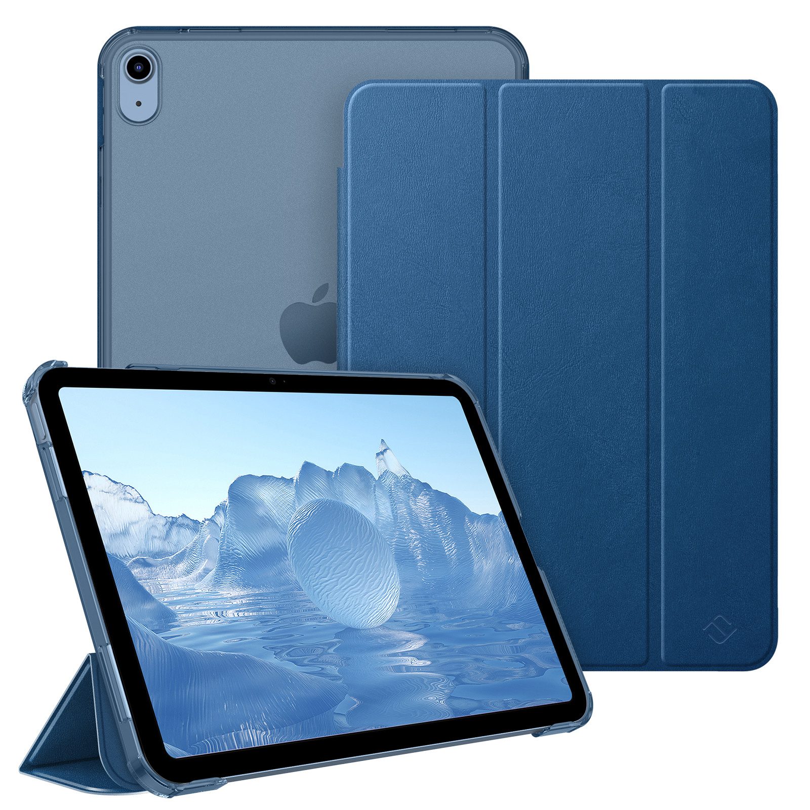 Fintie Tablet-Hülle für iPad 11. Generation 2025 (A16) 11 Zoll, iPad 10. Generation 2022 10.9 Zoll, Ultradünn Case mit transparenter Rückseite Abdeckung, Auto Schlaf/Wach