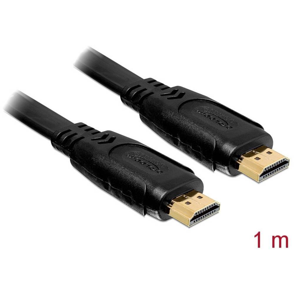Delock Kabel High Speed HDMI mit Ethernet – HDMI A HDMI-Kabel, (1.00 cm)