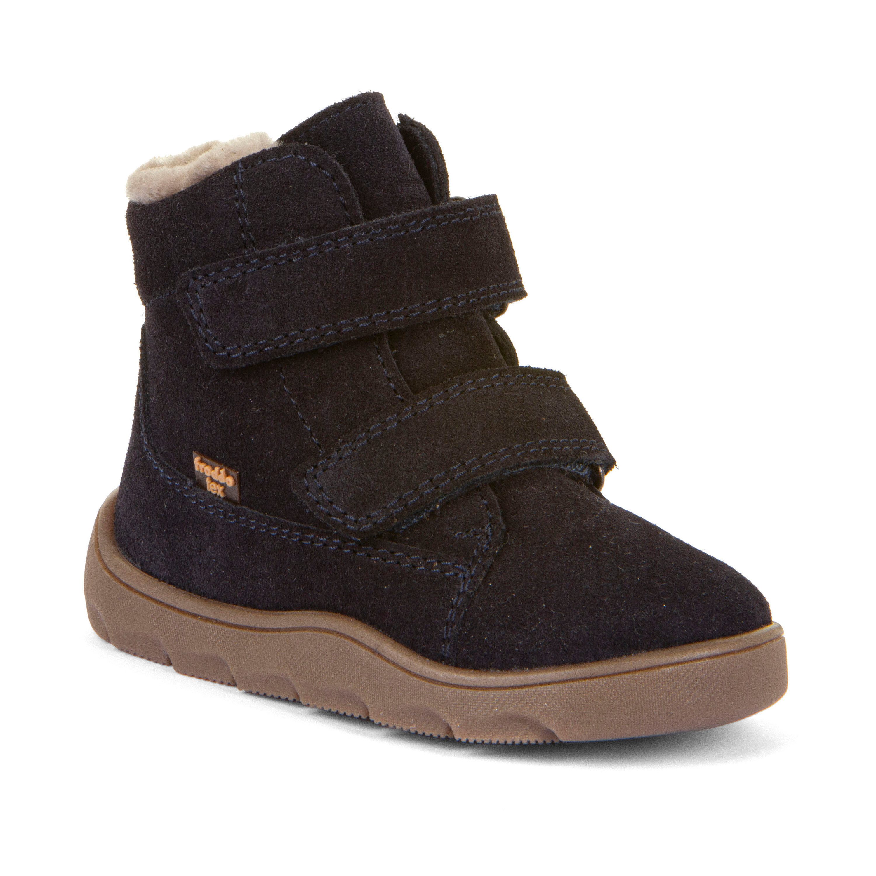 froddo® ZERU TEX FURRY BAREFOOT Barfußschuh Klettstiefelette, Winterstiefel mit TEX-Ausstattung