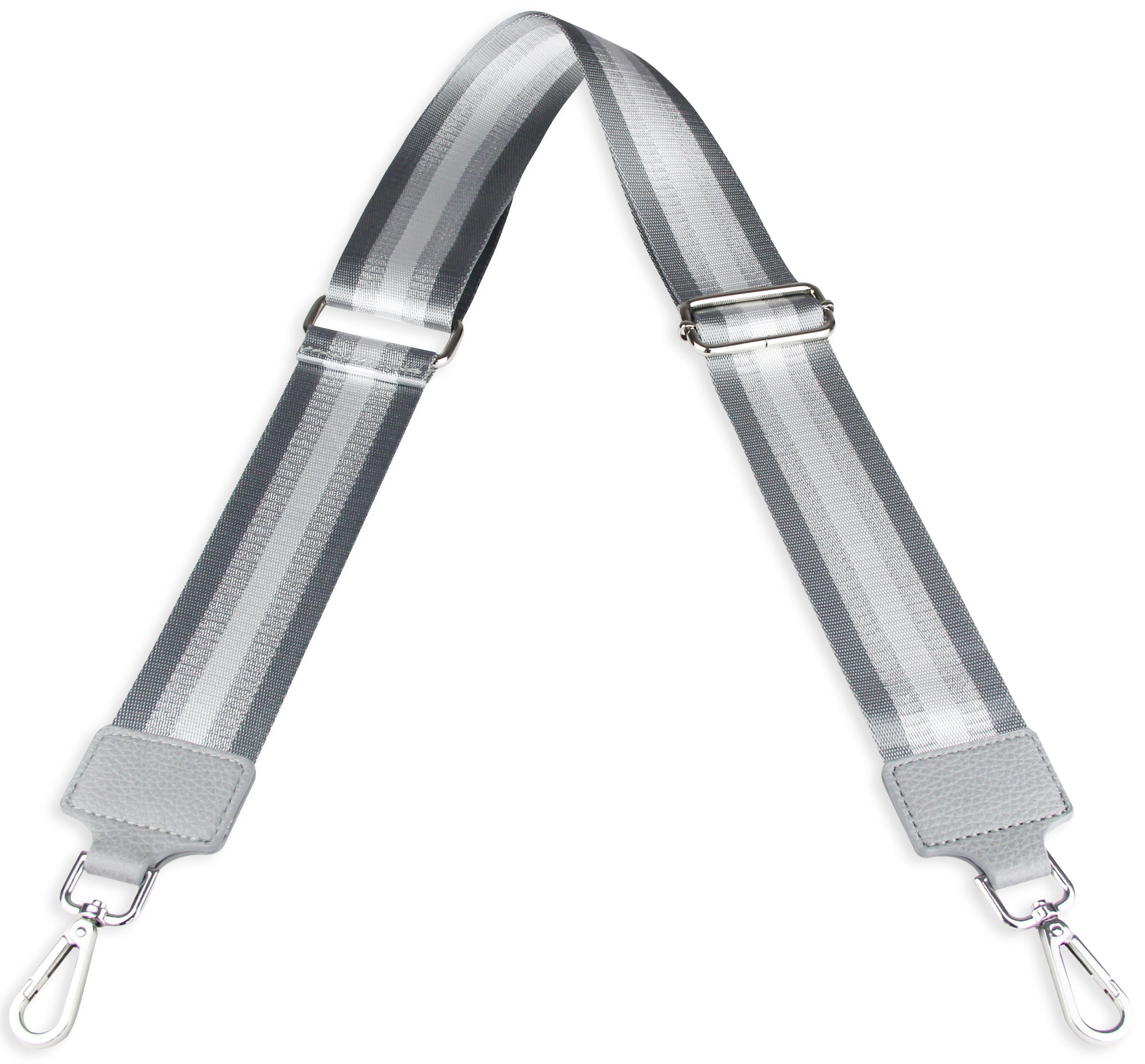 Frentree Schulterriemen MADE IN ITALY, 5cm breiter Schultergurt für Taschen, verstellbarer Gurt, Muster: Gestreift