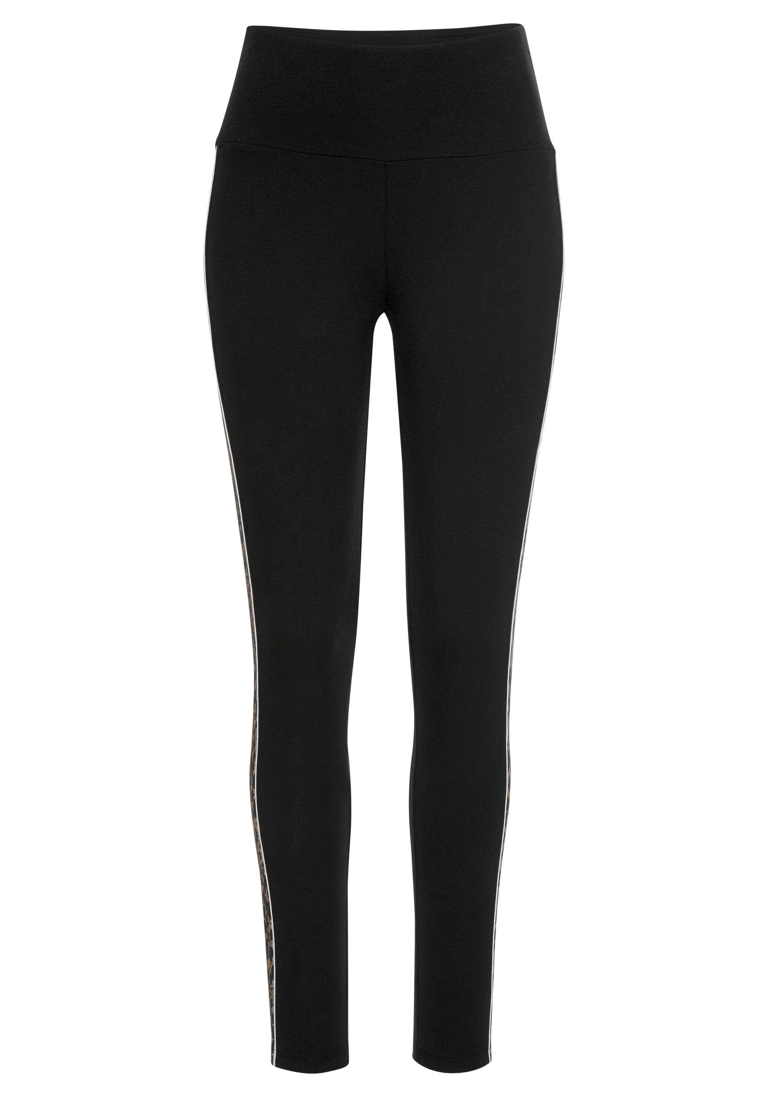 Leo-Muster in mit Leggings Seitenstreifen Buffalo