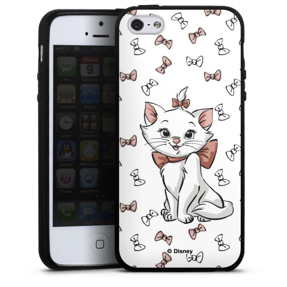 DeinDesign Handyhülle Aristocats Marie Disney Katze Marie Shy, Apple iPhone 5 Silikon Hülle Bumper Case Handy Schutzhülle
