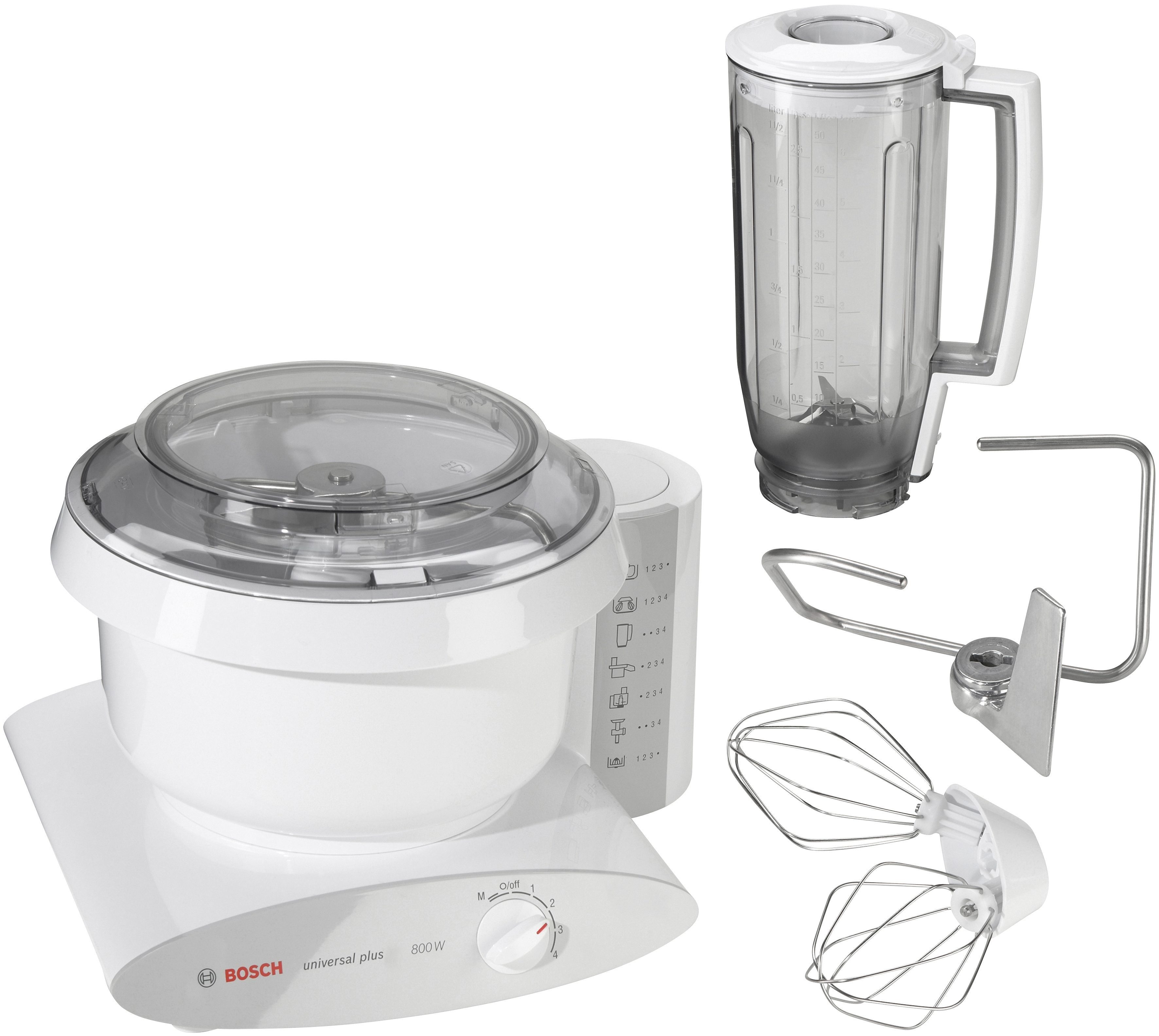 BOSCH Küchenmaschine Universal Plus MUM6 N11, 800 W, 6,2 l Schüssel
