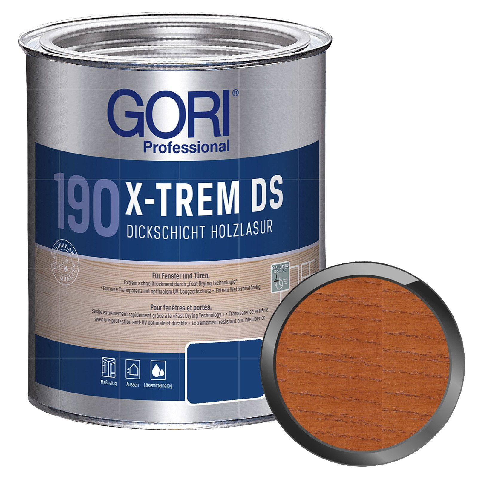 GORI Dickschichtlasur 190 X-Trem DS - 0.75 Ltr