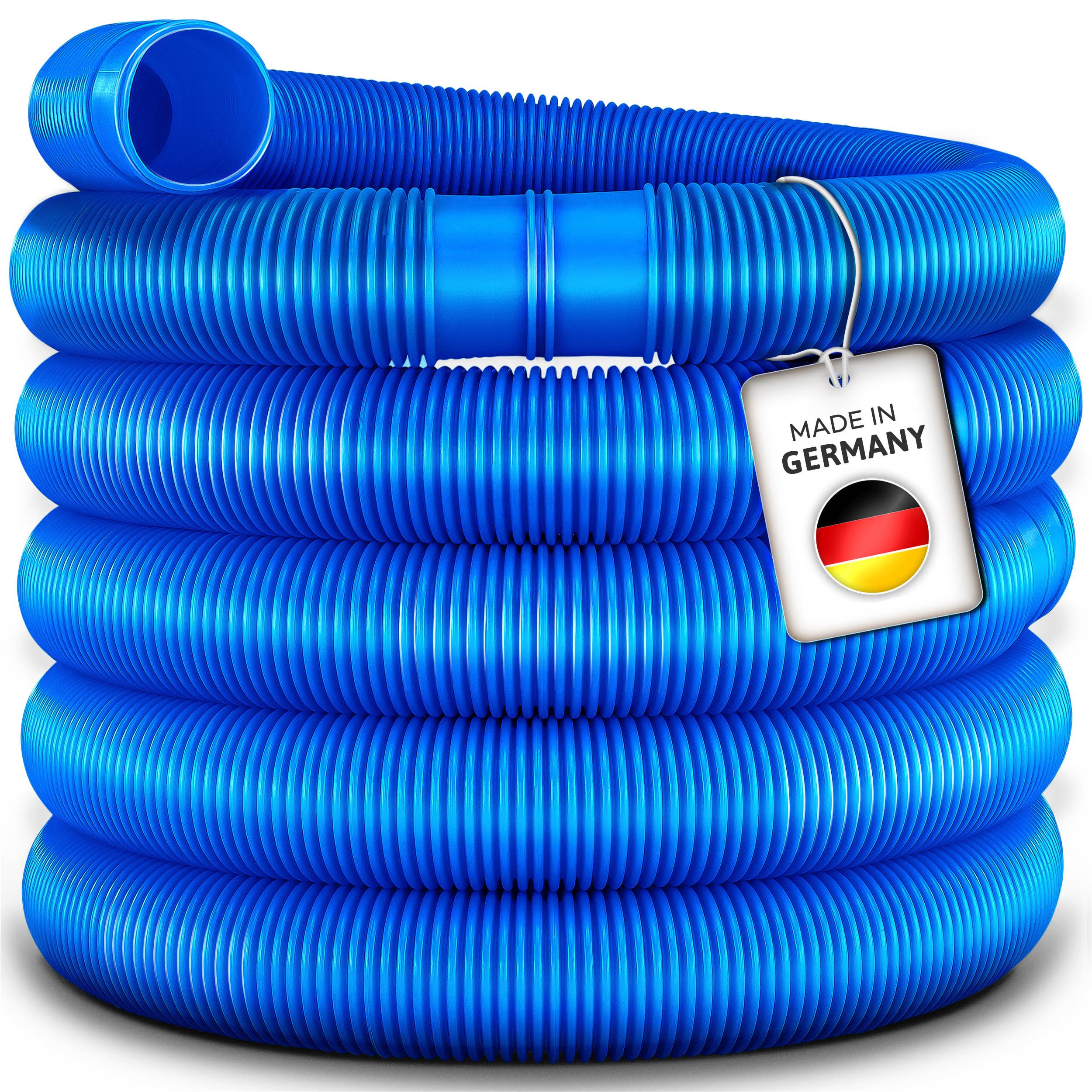 tillvex Poolschlauch Made in Germany, Schwimmbadschlauch mit Muffen, Solarschlauch Pool, Saugschlauch Schwimmbecken, Pumpenschlauch