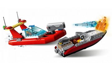 LEGO® Konstruktionsspielsteine LEGO® City - Polizei und Feuerwehr im Küsteneinsatz, (Set, 297 St)