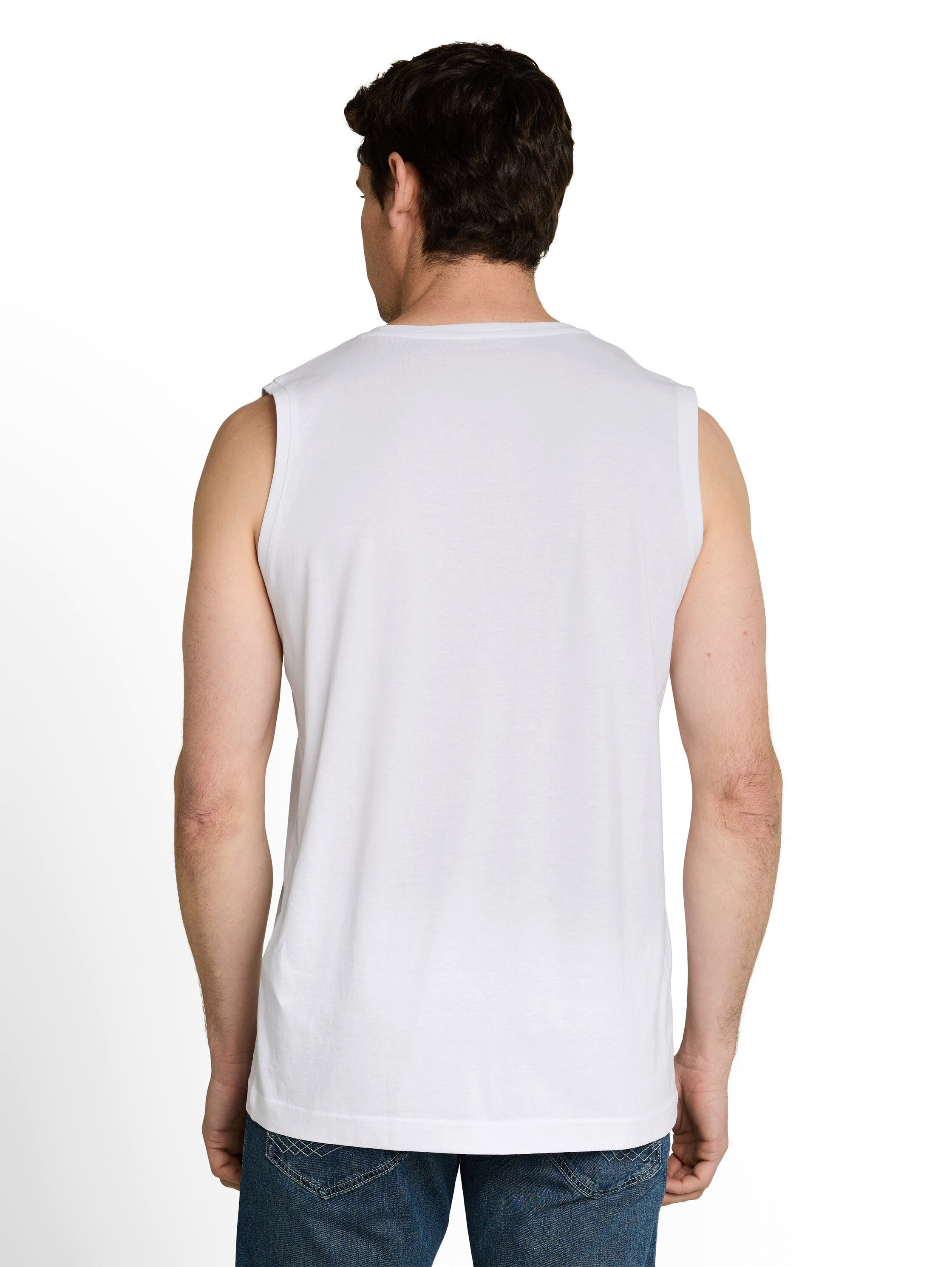 TOM TAILOR Rundhalsshirt (2-tlg) 2er Pack Shirts mit Rundhals und ohne Ärmel