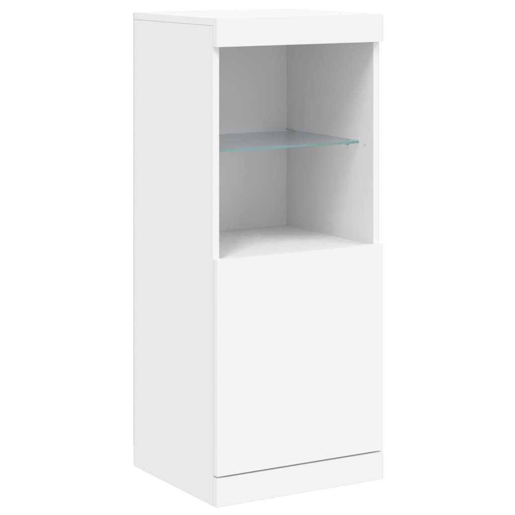 vidaXL Sideboard Sideboard mit LED-Beleuchtung Weiß günstig online kaufen