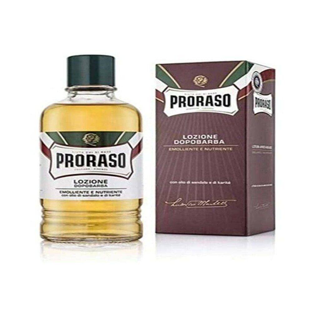 PRORASO After Shave Lotion Profesional After Shave Loción Con Alcohol Sándalo-Karite 400ml