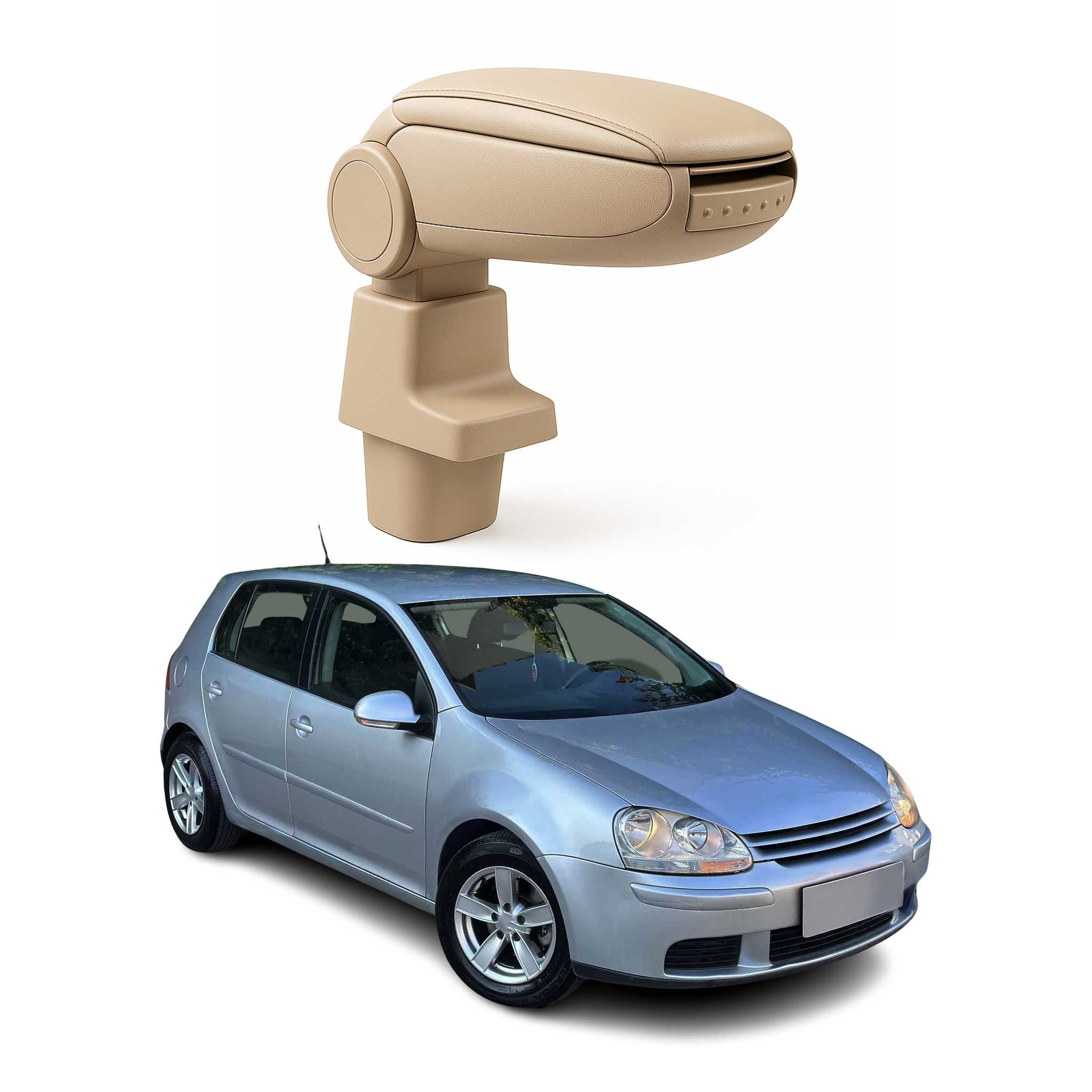 OMAC Armlehne Mittelarmlehne für VW Golf 5 2003-2009 PU-Leder ABS Beige, Langlebig,Multifunktional,Einfache Installation
