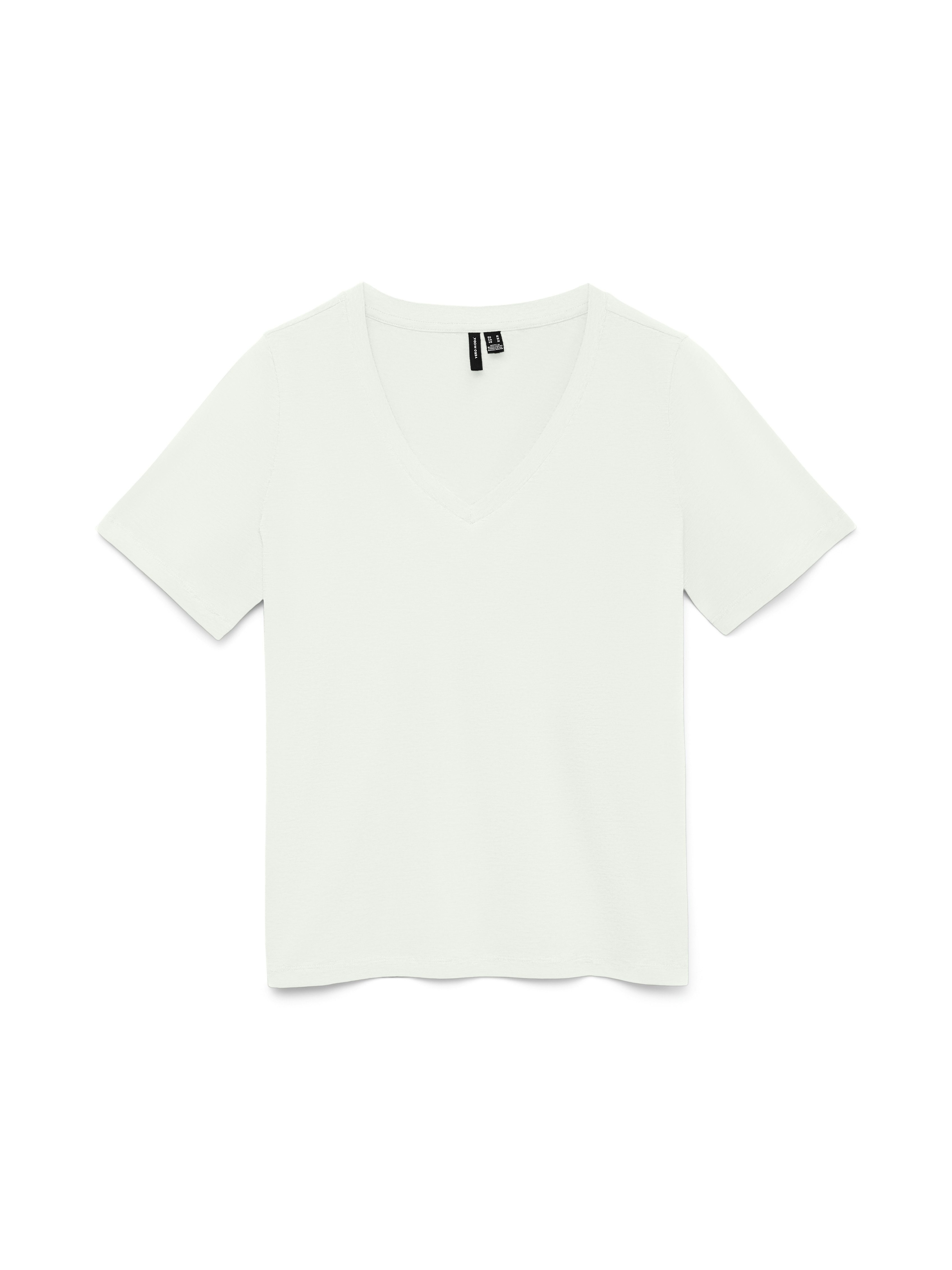 Kurzarmshirt VMPAULINA SS V-NECK T-SHIRT JRS NOOS