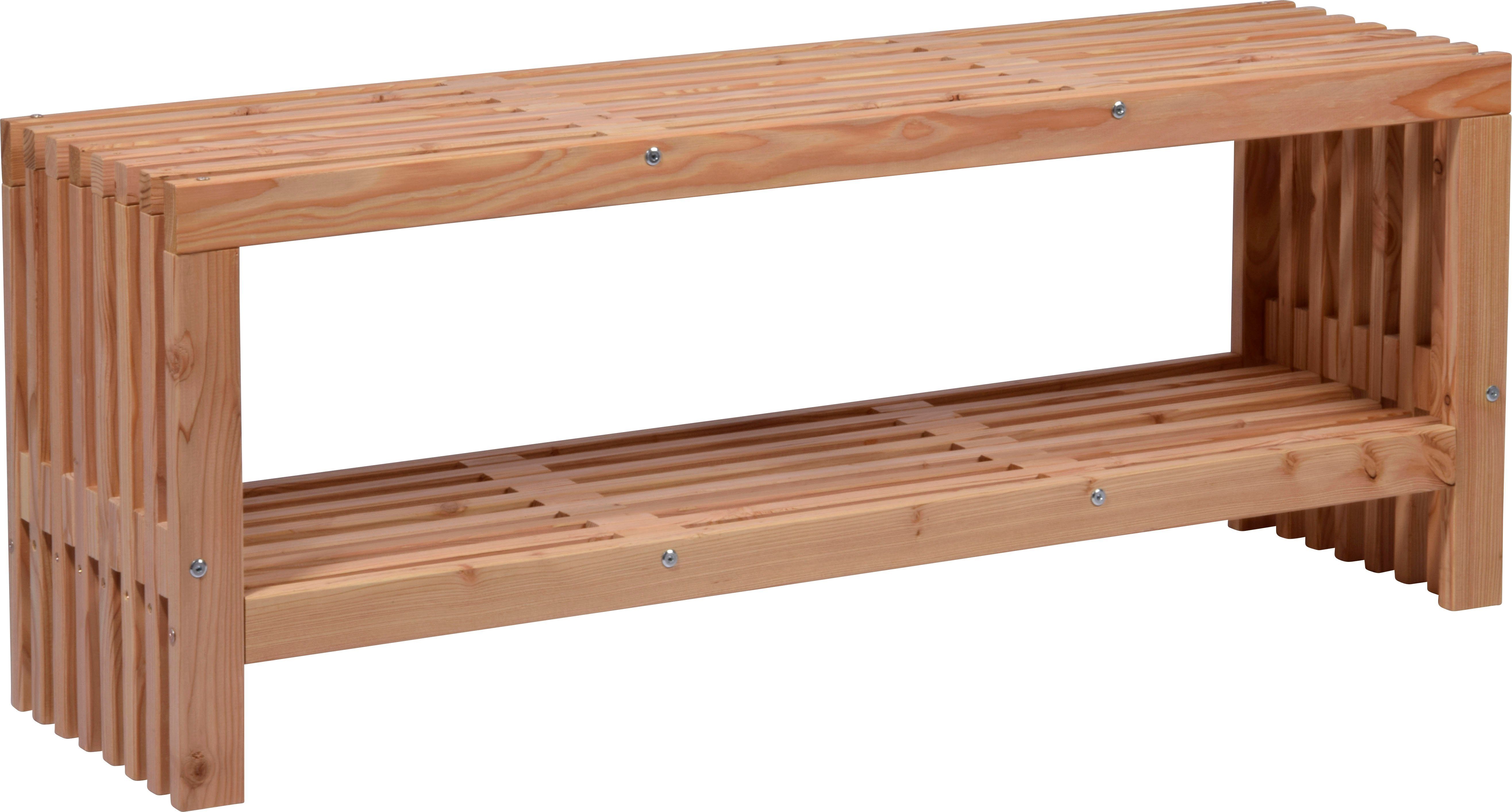 dobar Gartenbank "Freja" mit Kaminholzfach, moderne günstig online kaufen