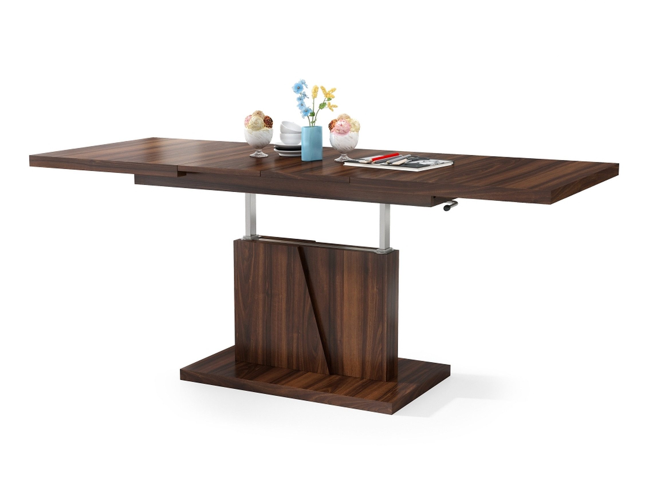 Mazzoni Couchtisch Grand Noir Nussbaum stufenlos günstig online kaufen