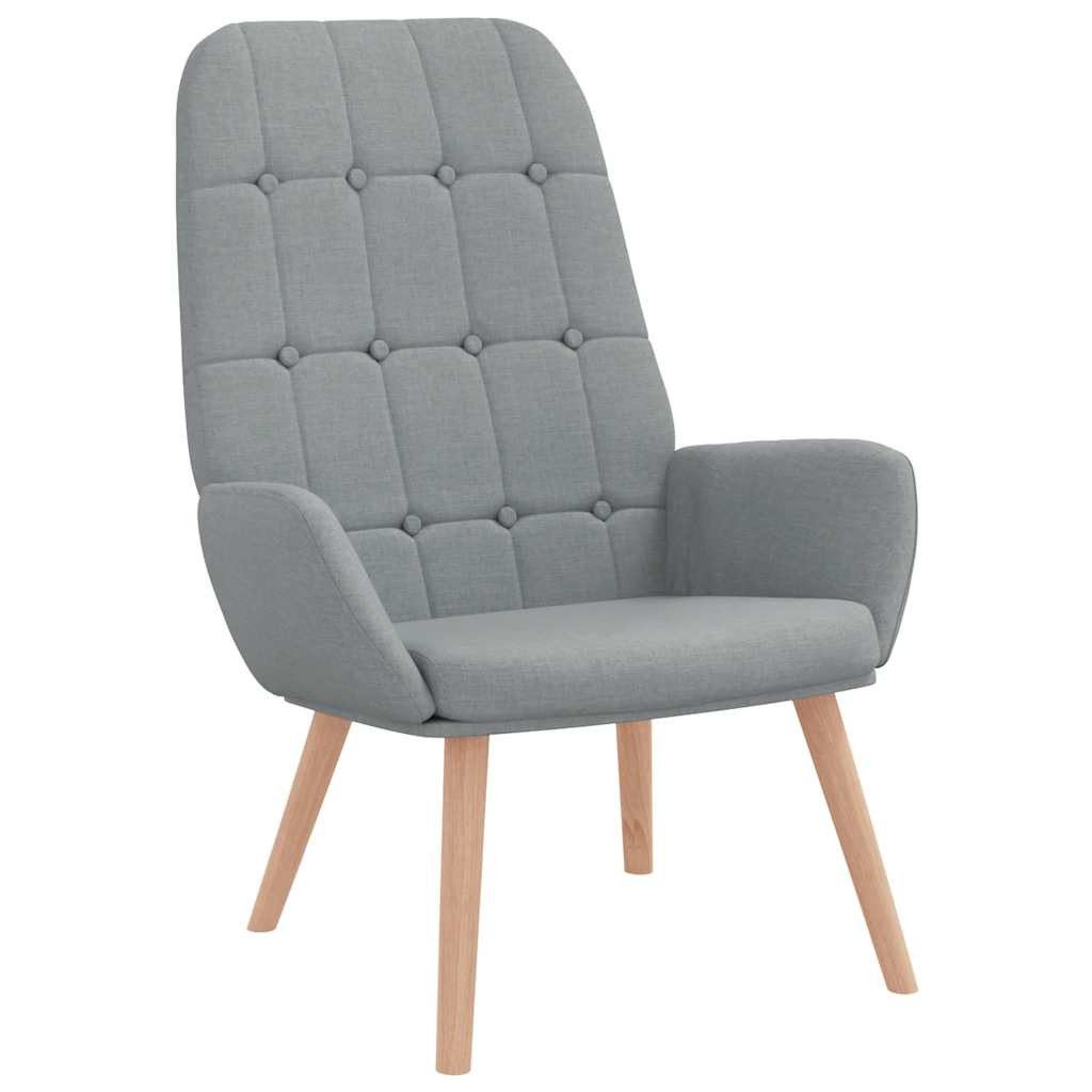 vidaXL Sessel Relaxsessel Hellgrau Stoff (1-St) günstig online kaufen