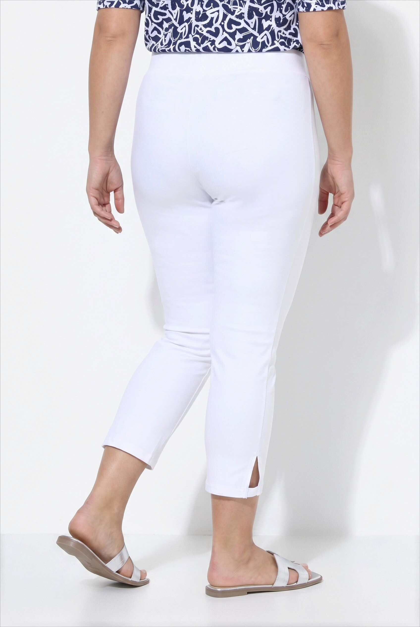 Angel of Style Leggings Capri-Leggings schmale Passform Elastikbund