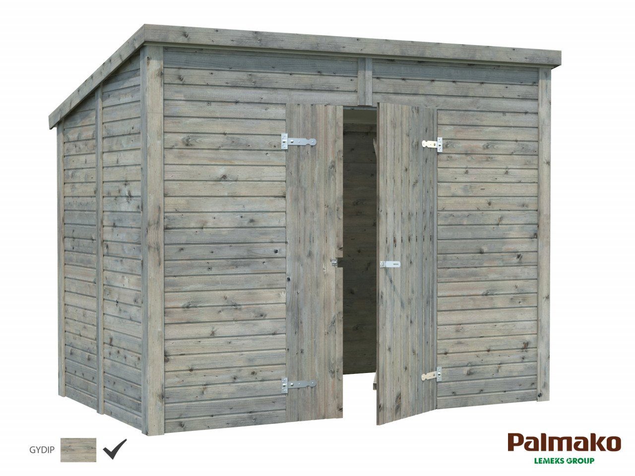 273x170 cm Palmako Gerätehaus BxT: naturbelassen Leif Gartenhaus, 4,2 Holz