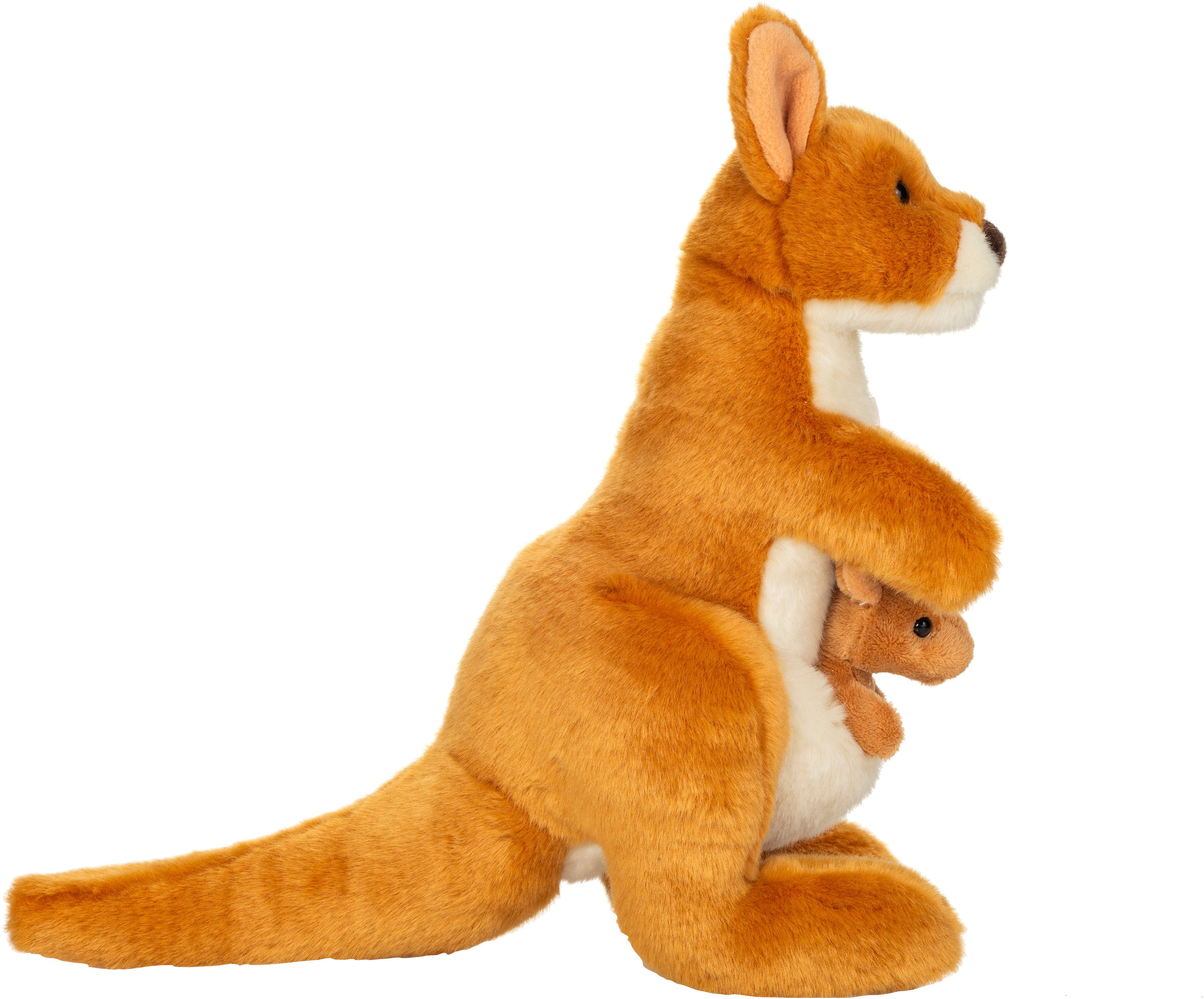 Teddy Hermann® Kuscheltier Känguru mit Baby 30 cm